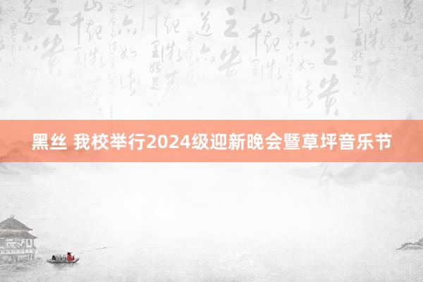 黑丝 我校举行2024级迎新晚会暨草坪音乐节