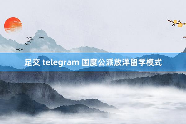 足交 telegram 国度公派放洋留学模式